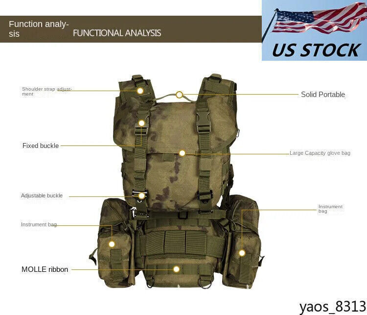 Russian SMERSH M1 Tactical Chest Rig Molle Set AT Green Set For 7.62