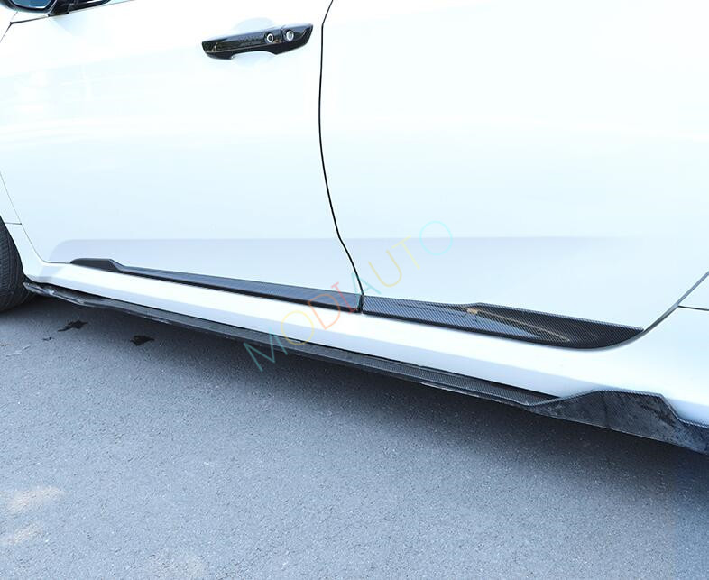 20162020 Trim For Honda Civic Carbon Fiber Texture Body Door Side