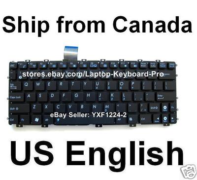 Keyboard for ASUS EEE PC X101CH 1025C 1025CE- US English - Black 