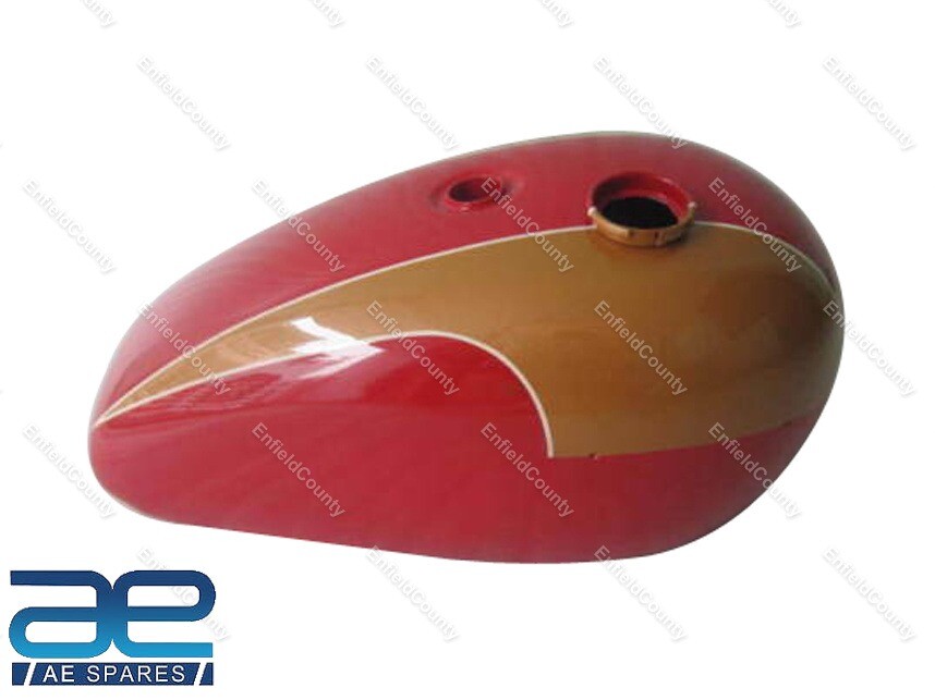 For Triumph T140 Red And Golden Painted Petrol Fuel Gas Tank