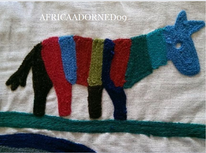 KRAVET PRAIRIE COTEAU ETHNIC CHIC FOLK ART EMBROIDERED DRAPERY FABRIC 5 YARDS