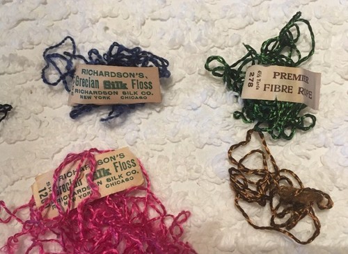 Lot VTG Embroidery Silk Thread floss: Carlson Currier, Grecian