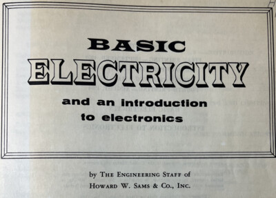 Basic Electricity and an introduction to electronics - 1964 - B7
