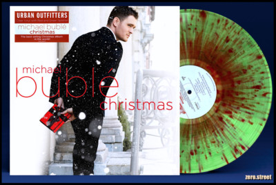 MICHAEL BUBLE Christmas LP GREEN/RED SPLATTER VINYL Sealed NEW Exclusive Bublé