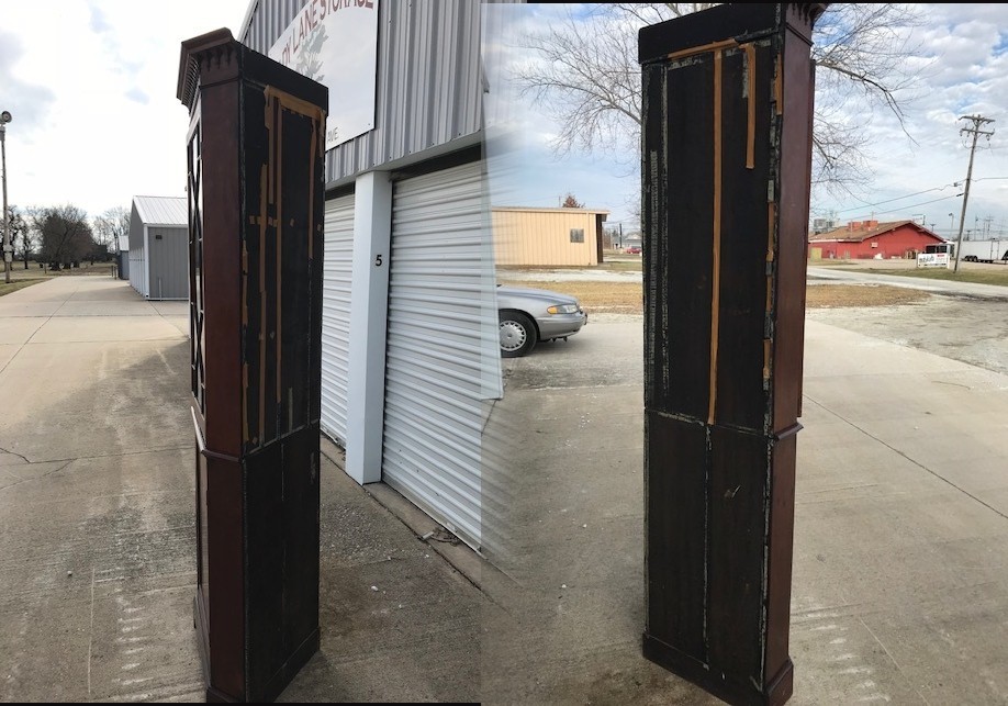 ANTIQUE GEORGE III REGENCY INLAID CORNER CABINET CUPBOARD 19TH CENTURY ENGLISH