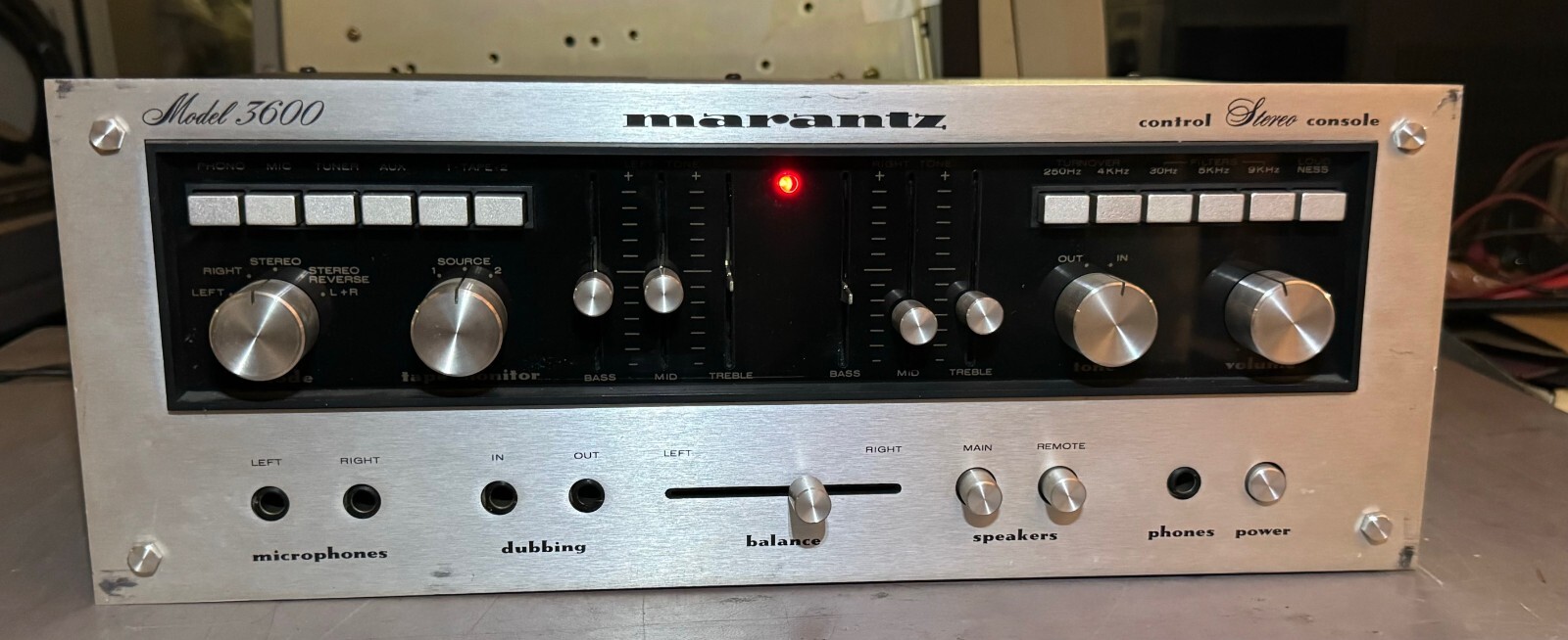 完動品！MARANTZ MODEL 3600B｜amplifierアンプ■説明書 オーディオ修理｜マランツ Marantz Model-3600B コントロール