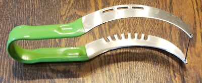 Chef s Path Watermelon Cutter Slicer Knife Server Kitchen Tool Pre-owned Green 