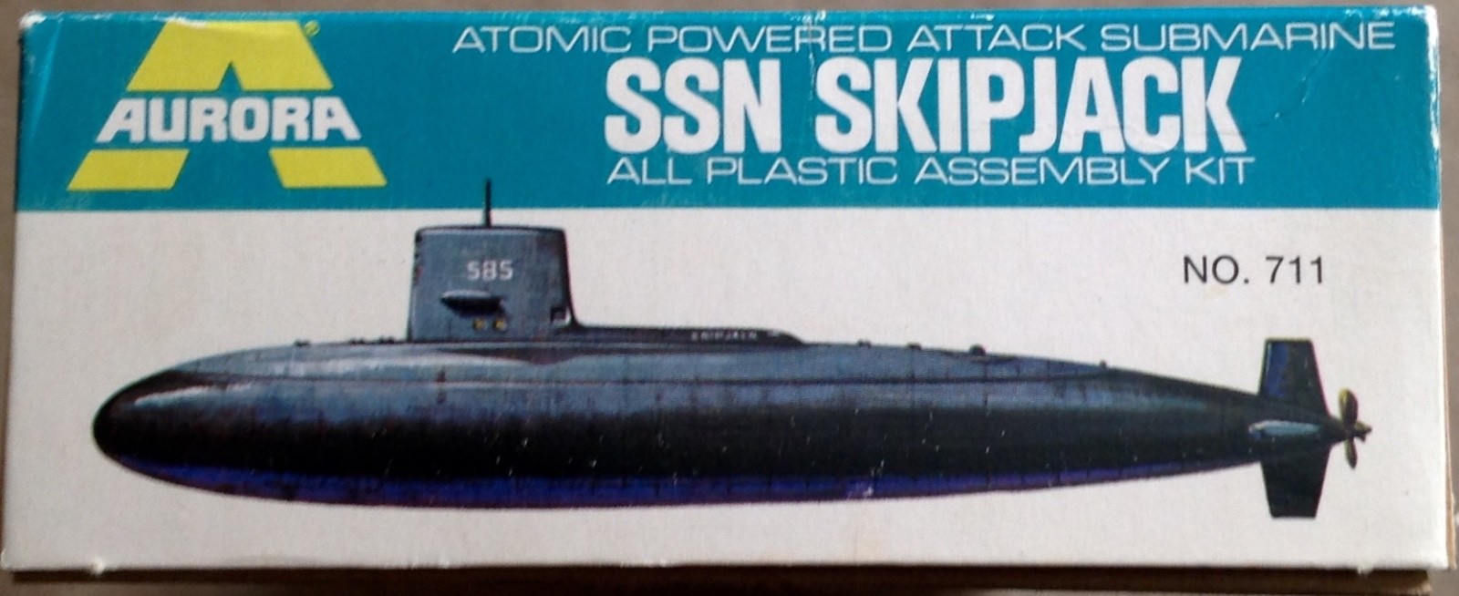 Aurora #711 Skipjack SSN 585 Atomic Submarine