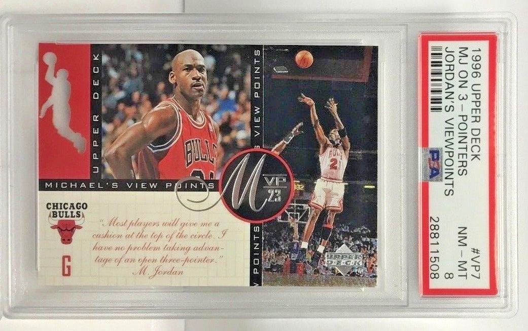 Michael Jordan 1996-97 Upper Deck Viewpoints #VP7 - PSA 8
