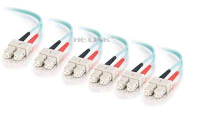 170M SC-SC Outdoor Armored 10G OM3 MM 12 Strands Fiber Patch Cord