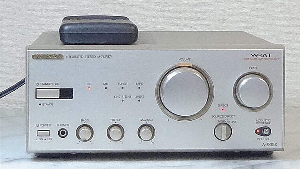 ONKYO A-905X アンプ WRAT技術搭載 リモコン付き - アンプ ONKYO A-905X アンプ WRAT技術搭載 リモコン付き - アンプ