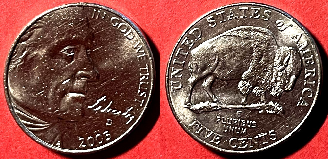 USA 2005 D Jefferson Nickel Bison KM-368 Copper-nickel Mint