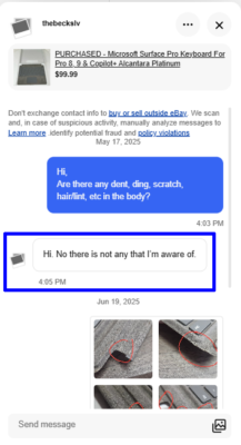 Item photo(s) from verified buyer