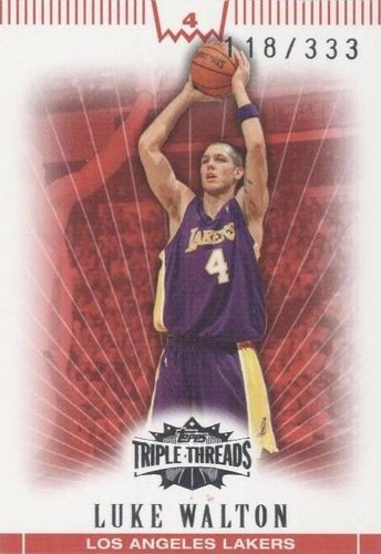 2007-08 Topps Triple Threads - Luke Walton #44