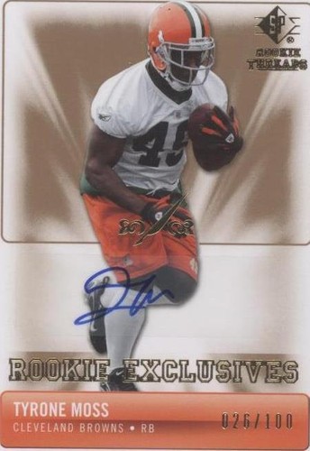 2007 SP Rookie Threads Tyrone Moss #RE-TM