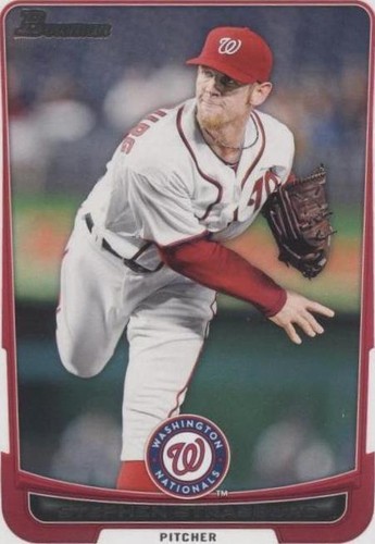 Stephen Strasburg 2012 Bowman Baseball #169 Washington Nationals