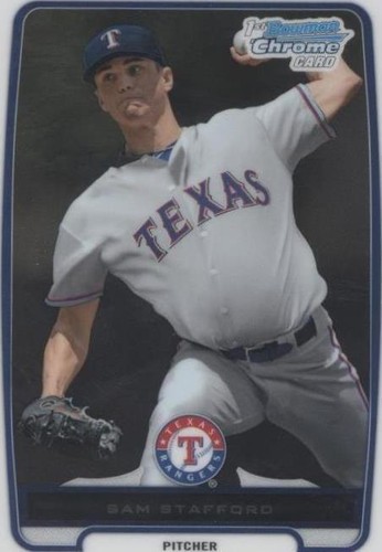 2012 Bowman Chrome - Sam Stafford #BCP115