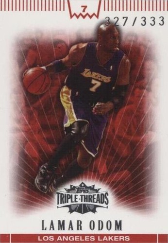 2007-08 Topps Triple Threads - Lamar Odom #80
