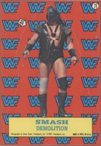 1987 Topps WWF - Demolition Smash #19