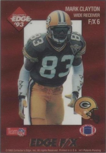 1993 Collector's Edge Mark Clayton #F/X 6