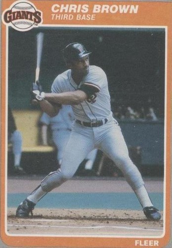 1985 Fleer Update - Chris Brown #U-11