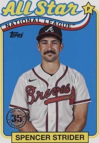 2024 Topps Series 1 - Spencer Strider #11 Golden Mirror SSP