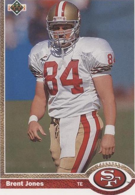 1991 Upper Deck Brent Jones #351