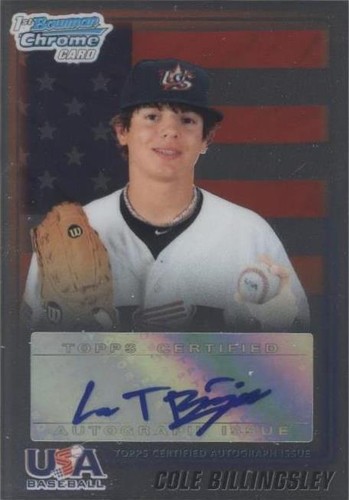 2010 Bowman Draft Picks & Prospects - Cole Billingsley #USAA-2