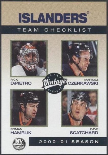 2001-02 Upper Deck Vintage - Dave Scatchard Mariusz Czerkawski Rick DiPietro #165
