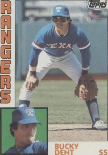 RS4454 1984 Topps #331 Bucky Dent RANGERS HAND SIGNED