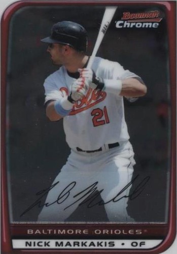 2008 Bowman Chrome - Nick Markakis #34