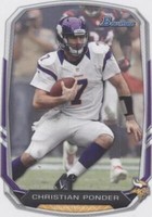 2013 Bowman Christian Ponder #66