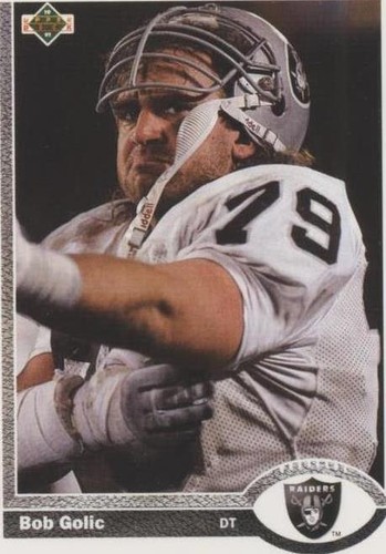 1991 UPPER DECK BOB GOLIC #275 LOS ANGELES RAIDERS | eBay