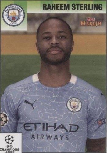 2020-21 Topps Merlin's Heritage 95 UCL Raheem Sterling #035