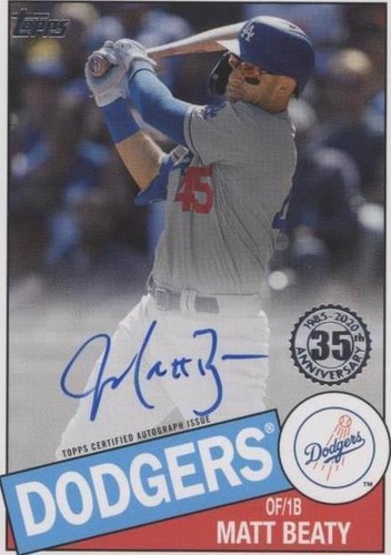 2020 Topps - Matt Beaty #85BA-MBE