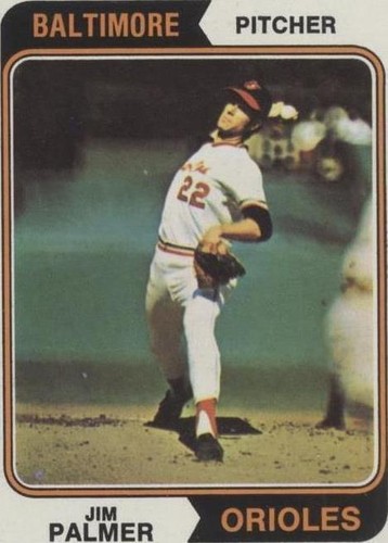Jim Palmer 1974+1976 Topps #40+450 - EX+ EX-MT Orioles - HOF