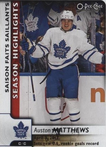 2017-18 O-Pee-Chee - Auston Matthews #554