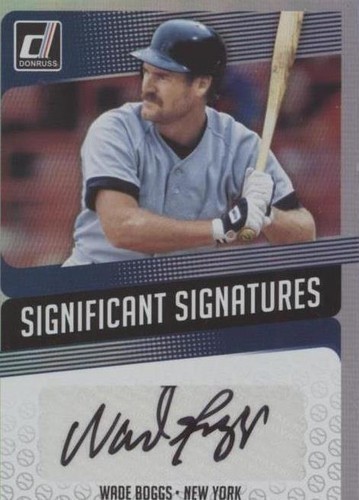 2018 Panini Donruss - Wade Boggs #SIG-WB