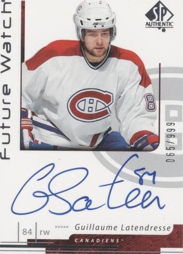 2006-07 SP Authentic - Guillaume Latendresse #186