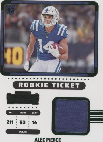2022 Panini Contenders Alec Pierce #RTS-API