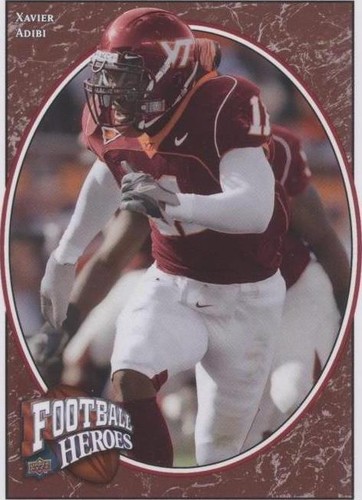 2008 Upper Deck Football Heroes Xavier Adibi #200