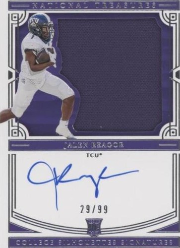 2020 Panini National Treasures Collegiate Jalen Reagor #123