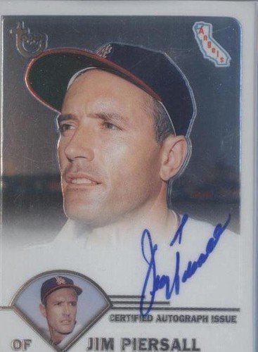 2003 Topps Retired Signature Edition - Jim Piersall #TA-JPI