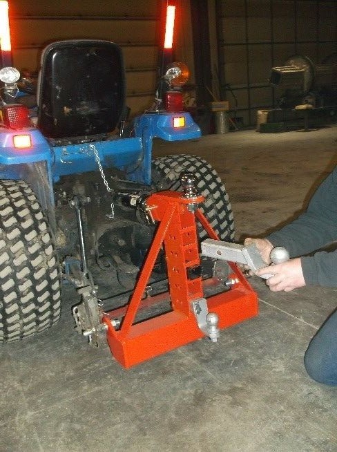 3-Point Trailer Hitch Receiver Towing Adapter for Category 1 & 2 Tractors