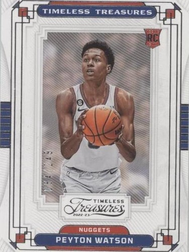 2022-23 Panini Chronicle ペイトンワトソン RPA レデ 2022-23 Panini Chronicles Limited No. LRJ-PWA - Peyton