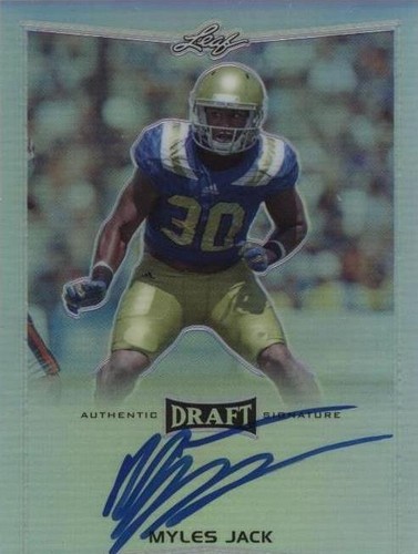 2016 Leaf Metal Draft Myles Jack #BA-MJ1