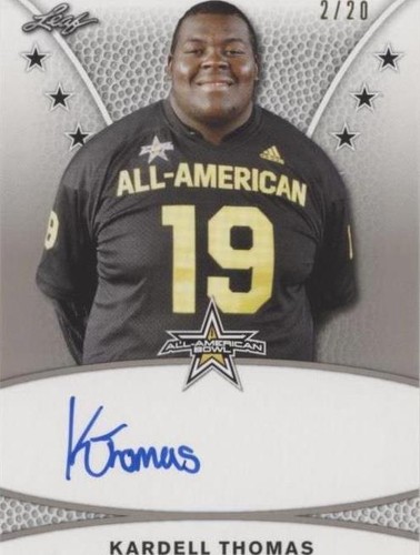 2019 Leaf Metal U.S. Army All-American Bowl Kardell Thomas #TA-KT1