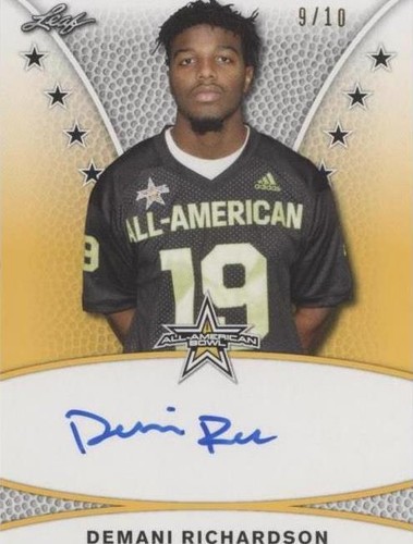 2019 Leaf Metal U.S. Army All-American Bowl Demani Richardson #TA-DR1