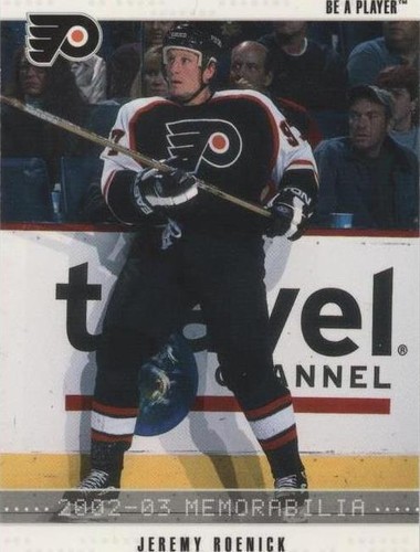 2002-03 In the Game Be A Player Memorabilia - Jeremy Roenick #80