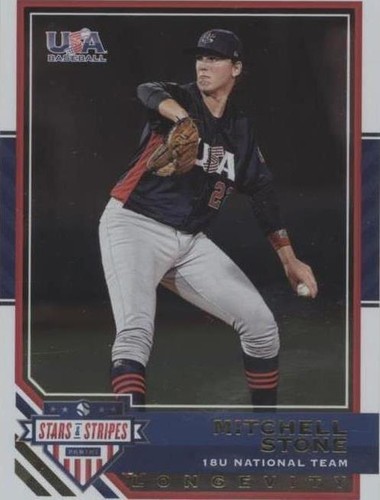 2017 Panini USA Baseball Stars & Stripes Longevity - Mitchell Stone #40